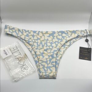 Skatie Dylan Blue and Cream Nantucket Bikini Bottom